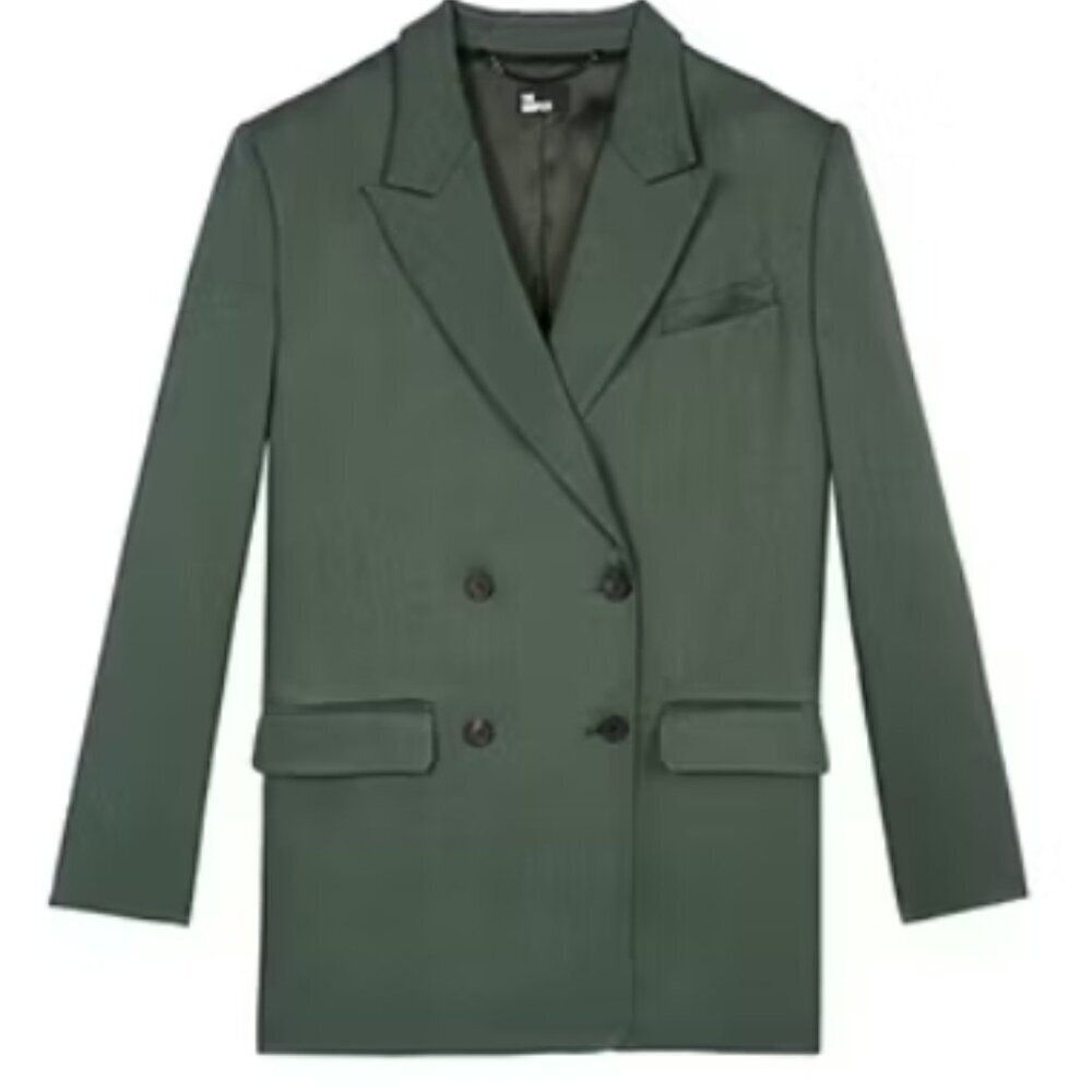 The Kooples Double-Breasted Suit Jacket – Green – FR 38 / US 6 – NWT - Picture 4 of 6